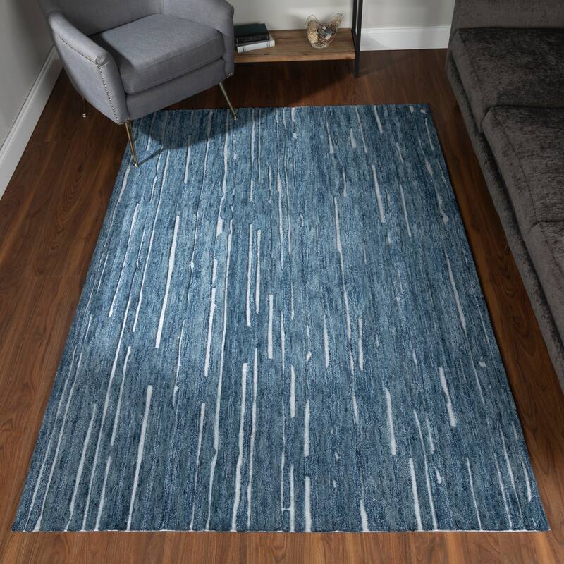 Addison Dazzle Modern Hand Spun Wool and Metallic Area Rug