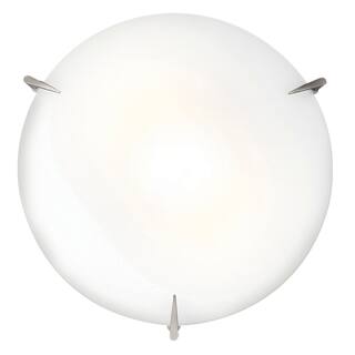 Access Lighting Zenon - Dimmable LED -Flush Mount - Brushed Steel - Opal