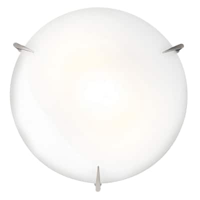 Access Lighting Zenon - Dimmable LED -Flush Mount - Brushed Steel - Opal