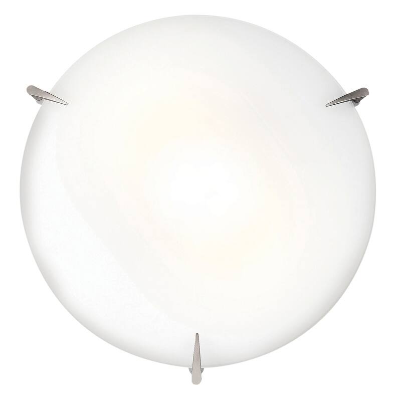 Access Lighting Zenon - Dimmable LED -Flush Mount - Brushed Steel - Opal - Brushed Steel