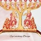 preview thumbnail 5 of 3, Hand Painted Dancing Men with Jerusalem Cityscape Design