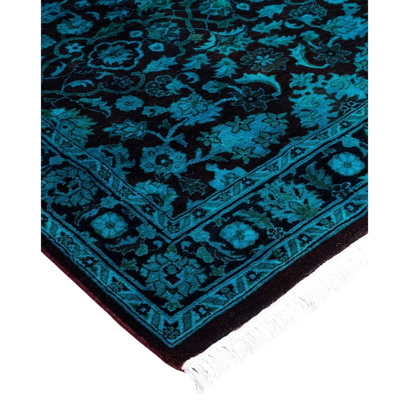 Overdyed, One-of-a-Kind Hand-Knotted Area Rug - Red - 3' 1" x 5' 1"