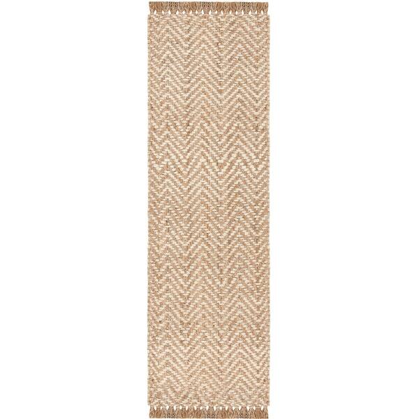Shop Safavieh Handmade Natural Fiber Luma Casual Chevron Jute Rug With Fringe On Sale Overstock 8817983