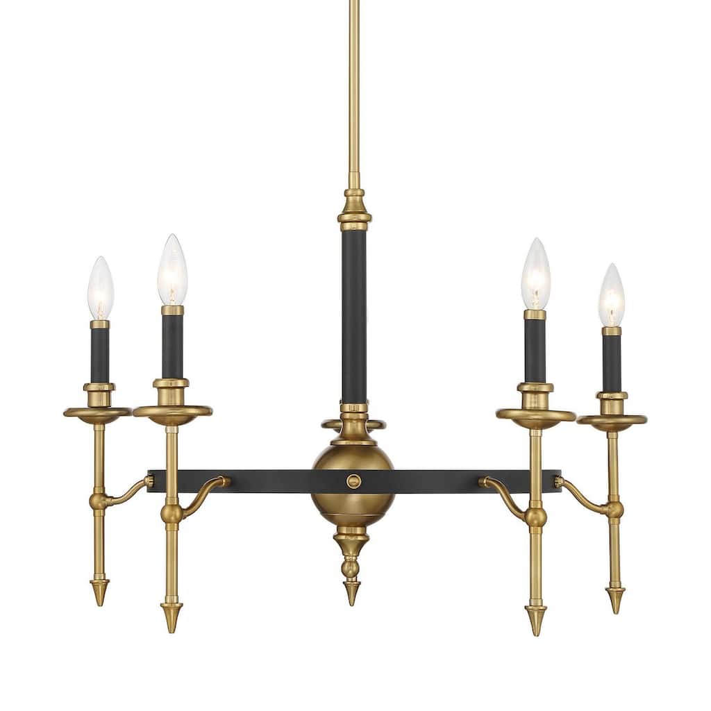 Savoy House 1-9511-5 Consulate 5 Light 28" Wide Taper Candle Style
