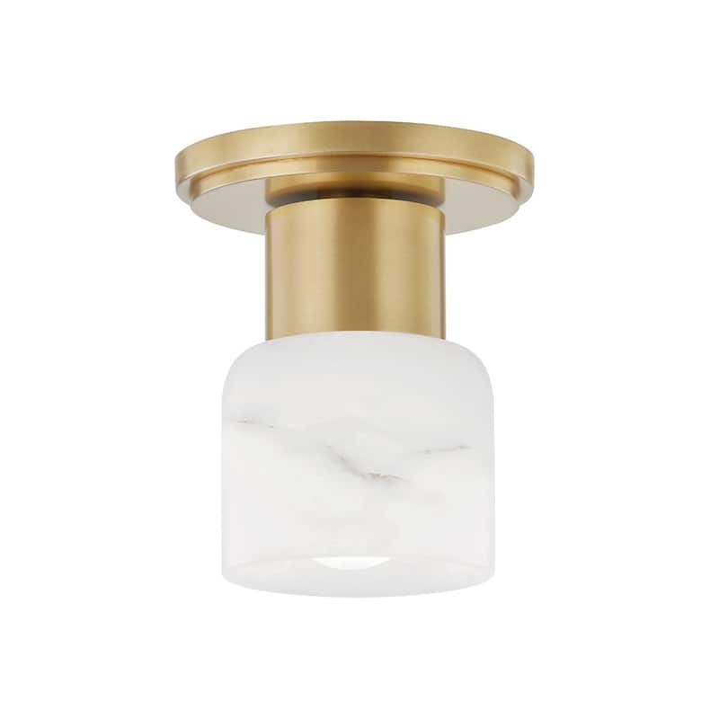 Hudson Valley Centerport 1-Light Bath Bracket with Alabaster Shade