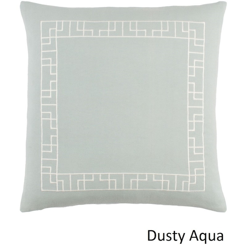 Decorative 18-inch Brook Down/Poly Filled Throw Pillow