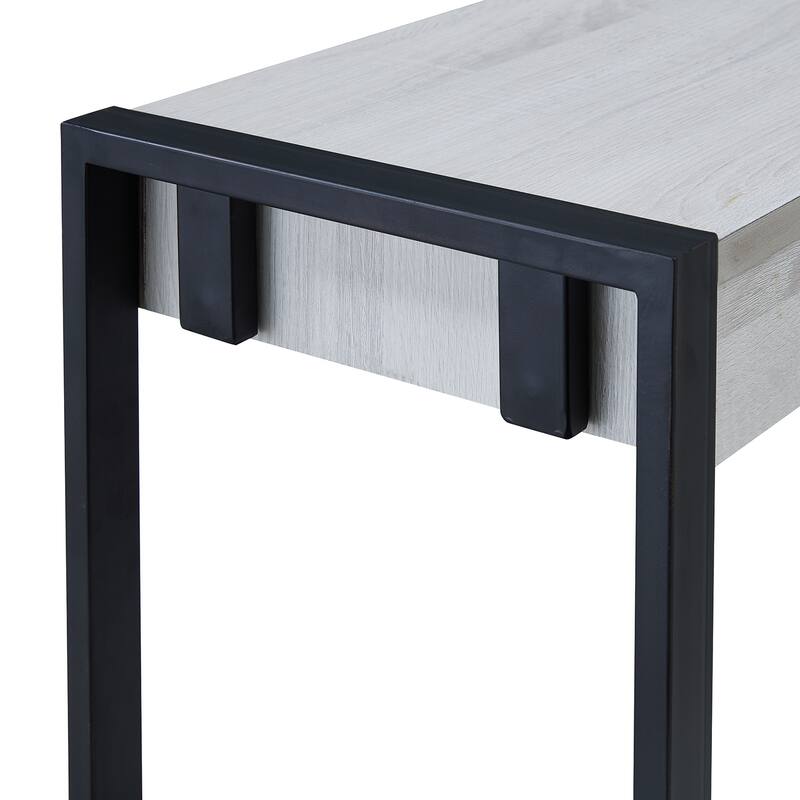 SEI Furniture Macen Modern Narrow Industrial Console Table