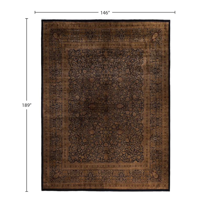 Overdyed One-of-a-Kind Hand-Knotted Area Rug - Gold - 12' 2" x 15' 9"