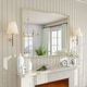 preview thumbnail 146 of 192, KIOTEE Modern Metal Frame Wall Mounted Bathroom Vanity Mirror with 5-year warranty 40x32 - Gold