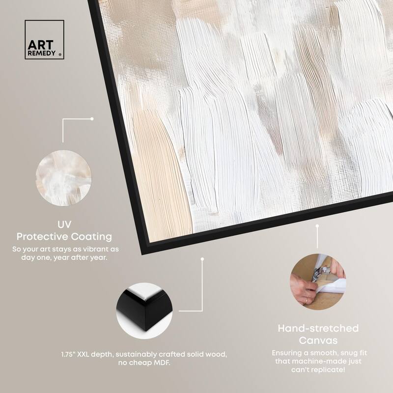 Beige and Cream II Canvas by Art Remedy