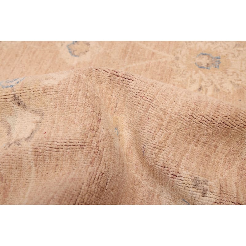 ECARPETGALLERY Hand-knotted Peshawar Oushak Brown Wool Rug - 5'7 x 7'8