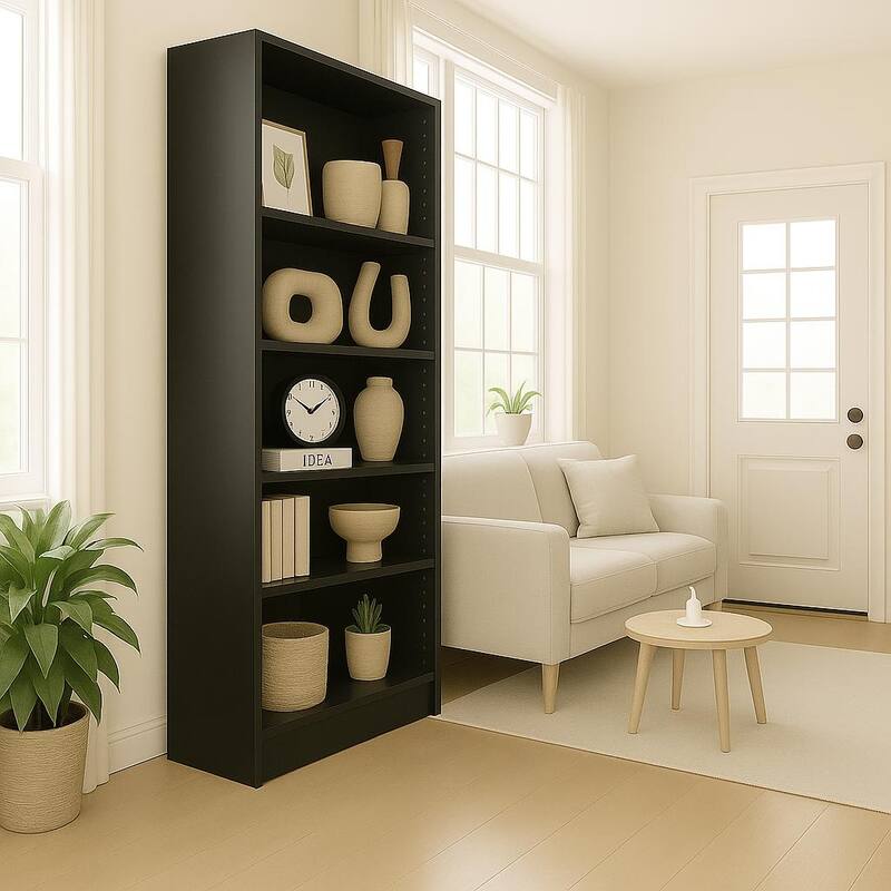 5-Tier Bookshelves Storage Cabinet For Bedroom