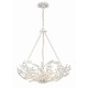 preview thumbnail 1 of 9, Marselle 6 Light Matte White Chandelier - 24"W x 6"H x 24"D
