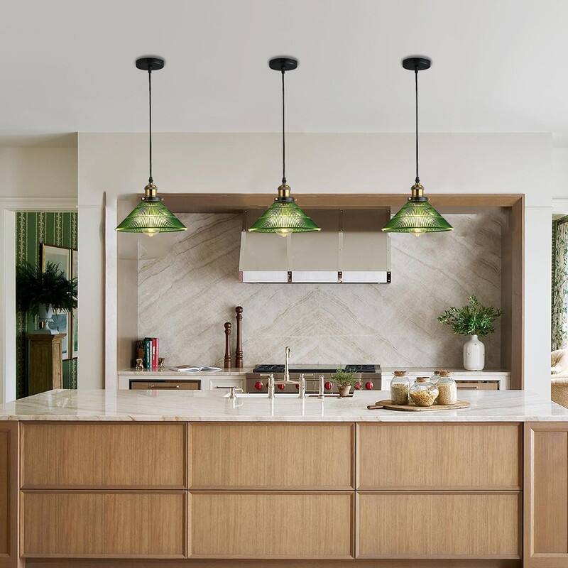 1 Light corridor light green bulbs light glass pendant light