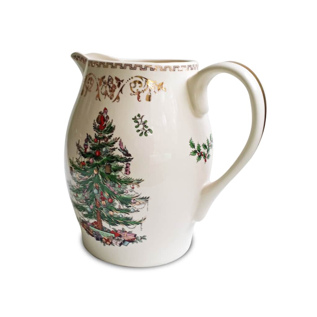 Spode Christmas Tree Gold Pitcher - 1.7 Liter