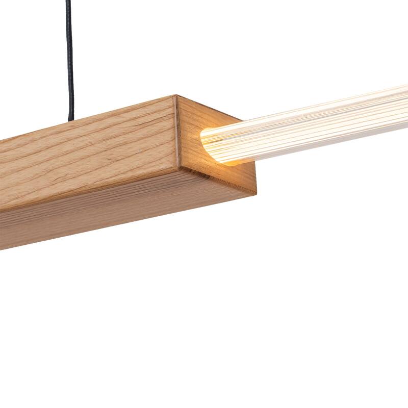 47" Dimmable LED Pendant Light Clear Acrylic Shade Kitchen Island - L47-in