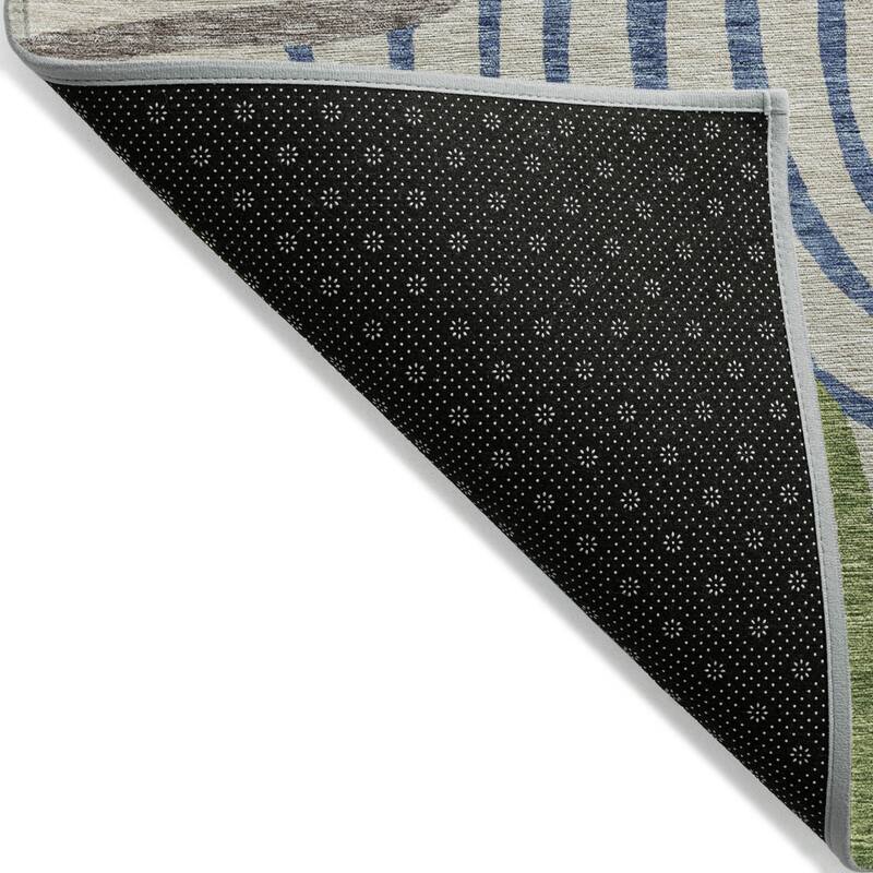 HomeRoots Abstract Transitional Rectangle Outdoor Rug