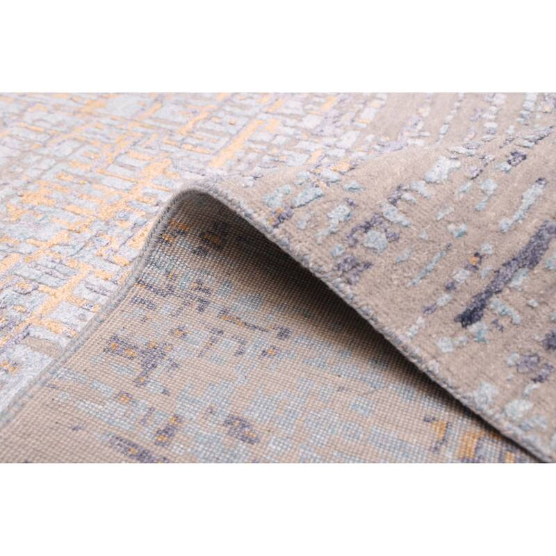 ECARPETGALLERY Hand-knotted Legacy Grey Silk, Wool Rug - 9'0 x 12'0