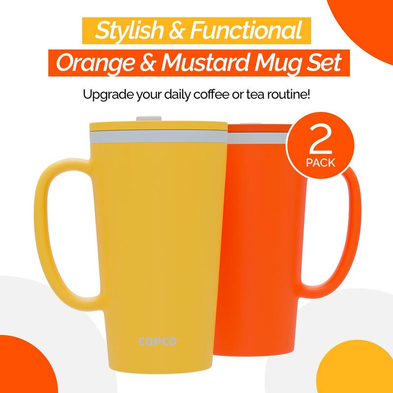 Copco Set of 2 Cone Desk Mugs