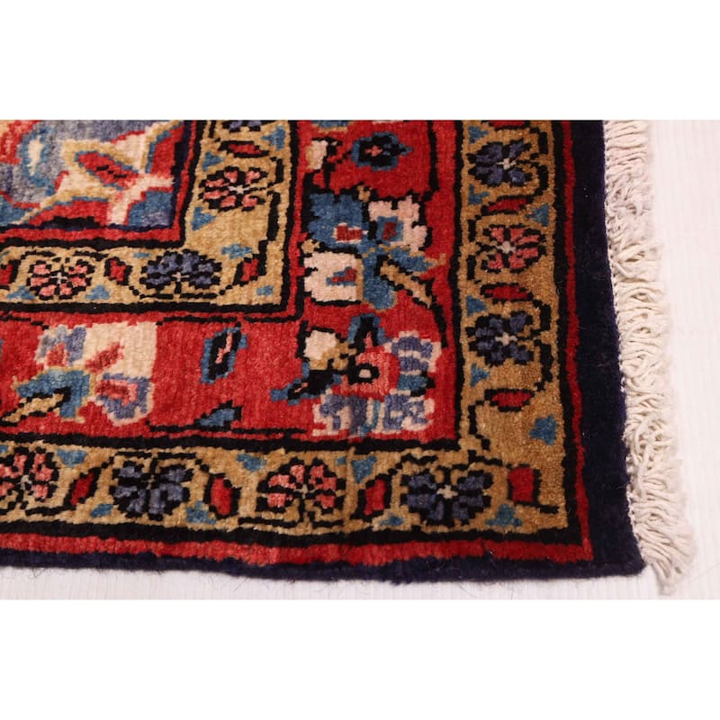 ECARPETGALLERY Hand-knotted Anadol Dark Navy Wool Rug - 3'3 x 10'4