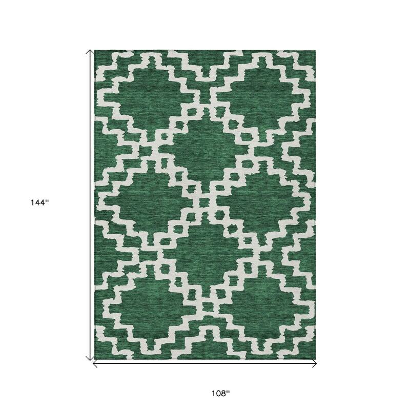 HomeRoots Geometric Transitional Rectangle Outdoor Rug