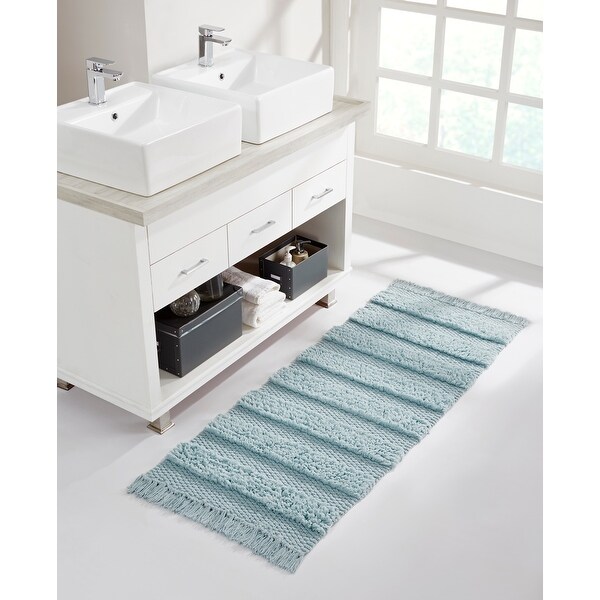 VCNY Home Savannah Cotton Fringe Runner Rug. Opens flyout.