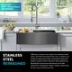 preview thumbnail 44 of 52, KRAUS Kore Stainless Steel Farmhouse Kitchen Sink with Accessories