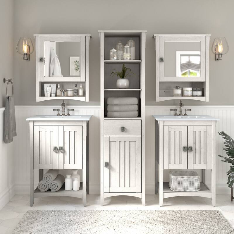 Salinas 24W Bathroom Vanity with Sink by Bush Furniture