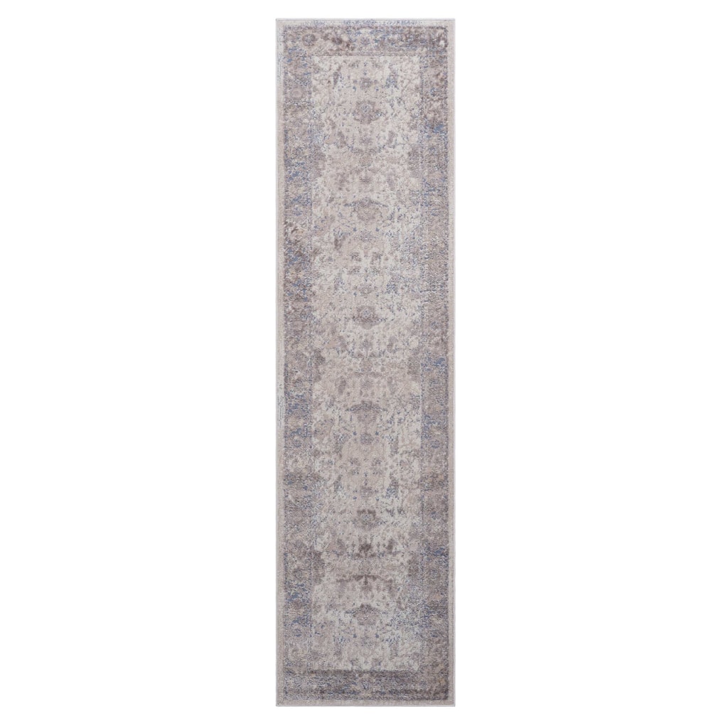 PAYAS Collection Brown / Beige / Traditional Non-Shedding Runner Rug