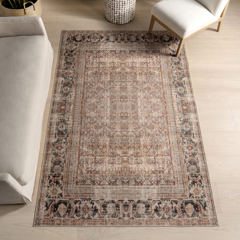 Nuloom Smart Plus with SplashGuard Area Rug - 4' x 6' - Brown - Rectangle