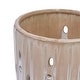 preview thumbnail 8 of 17, 8" Striped Ceramic Flowerpot Windowsill Modern Garden Planter with Drainage Hole (Set of 2) - 7.48 in.W x 7.48 in.D x 8.07 in.H