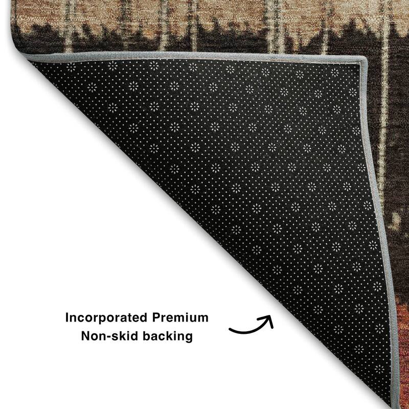 Premium Washable Super Soft Global Stripes Mayfield Rug