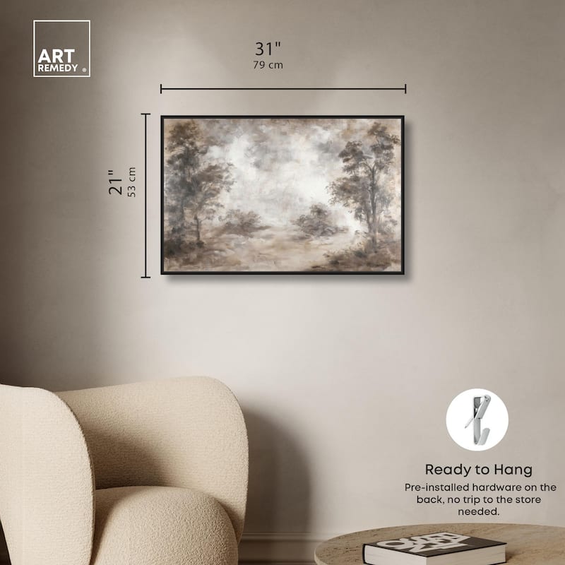 Veiled in Fog Canvas by Art Remedy