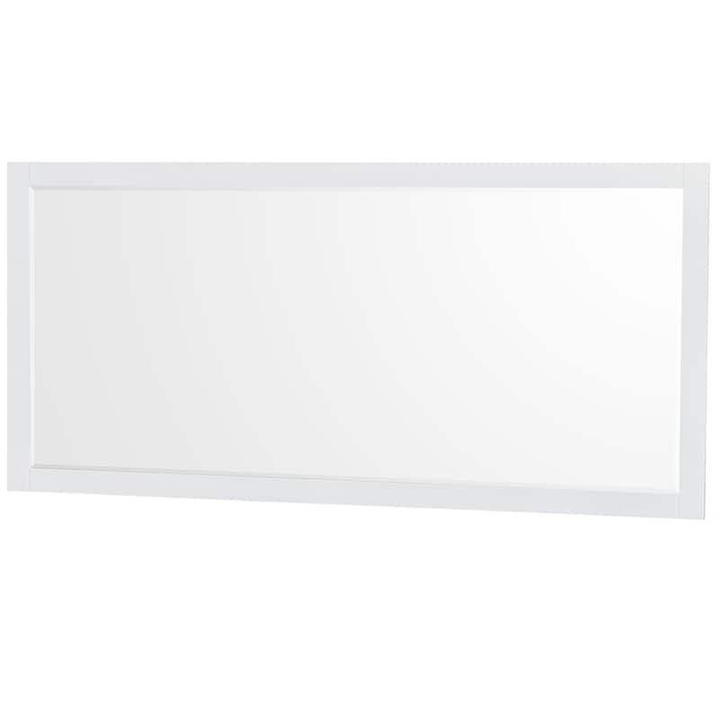 Sheffield Double Bathroom Vanity Set, Cultured Top, 70-Inch Mirror