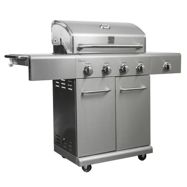 Shop Kenmore 4 Burner Plus Side Burner Stainless Steel Grill Overstock 16964393