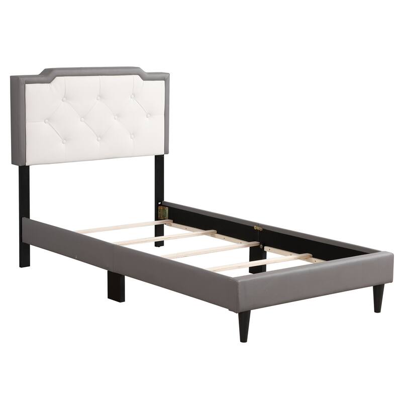 White Full Bed with Sleek Transitional Frame, Crisp Finish and Durable Construction for Comfortable Bedroom Décor