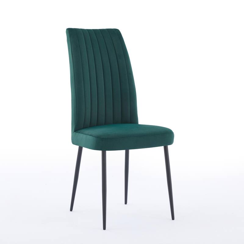 Modern Metal Frame Dining Chair Set of 2 with Sponge Seat 300lb Capacity 41.34" Height