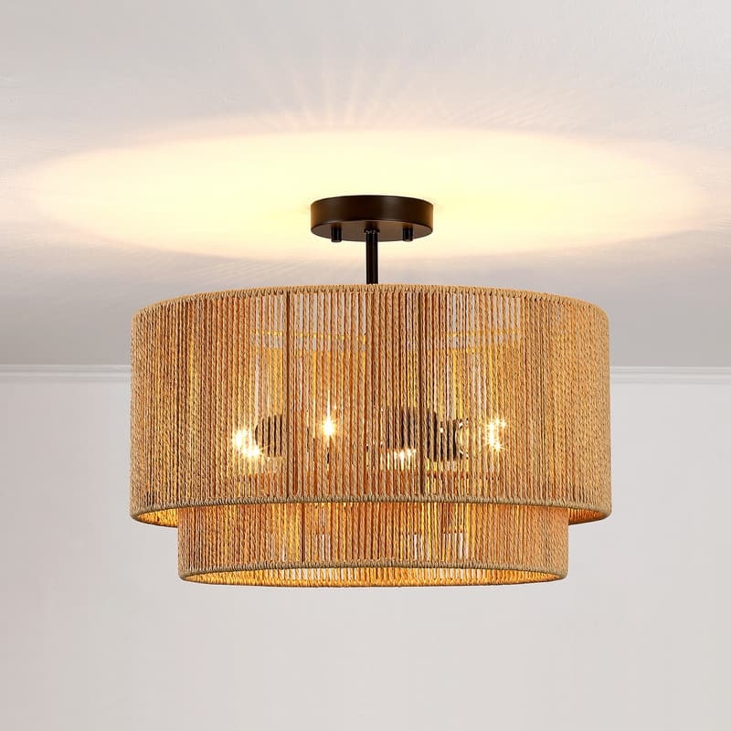 Dorn Tiered Drum Semi-Flush Mount