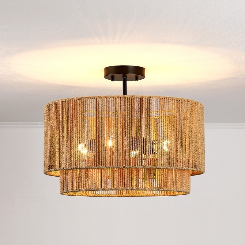 Dorn Tiered Drum Semi-Flush Mount