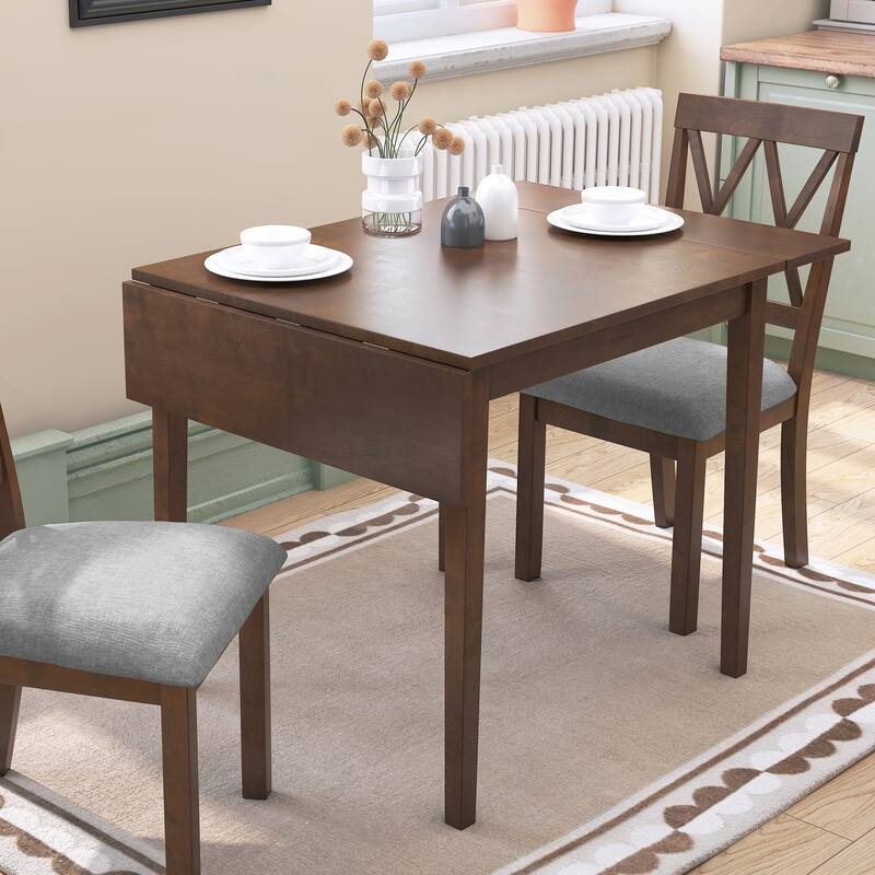 Versatile Folding Dining Table with Rubberwood Legs for Various Rooms