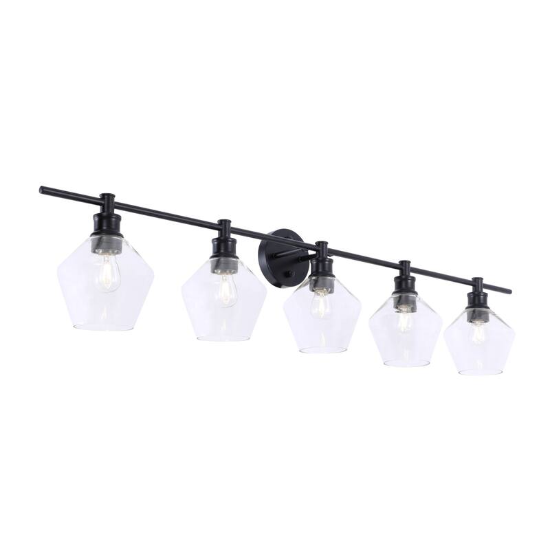 Elegant Lighting Gene 5 Light 47" Wide Bathroom Vanity Light with