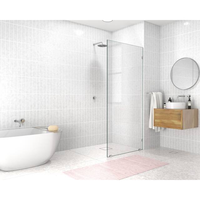 Glass Warehouse 78" x 34" Frameless Shower Door - Single Fixed Panel