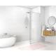 Glass Warehouse 78" x 34" Frameless Shower Door - Single Fixed Panel