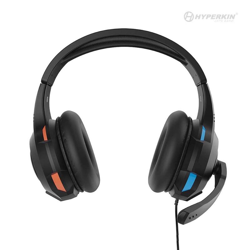 Hyperkin M07222-BUOR Blue Orange Gaming Headset For Nintendo Switch