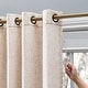 preview thumbnail 4 of 6, New Castle Gorgeous Slubbed Linen Lined Grommet Curtain Panel