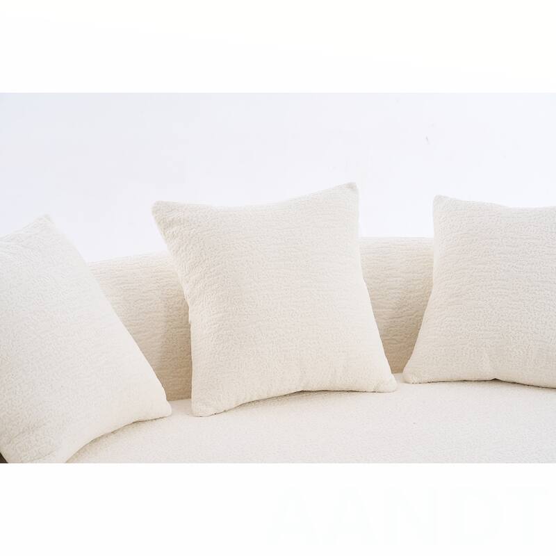 Chenille Fabric Loveseat Sofa