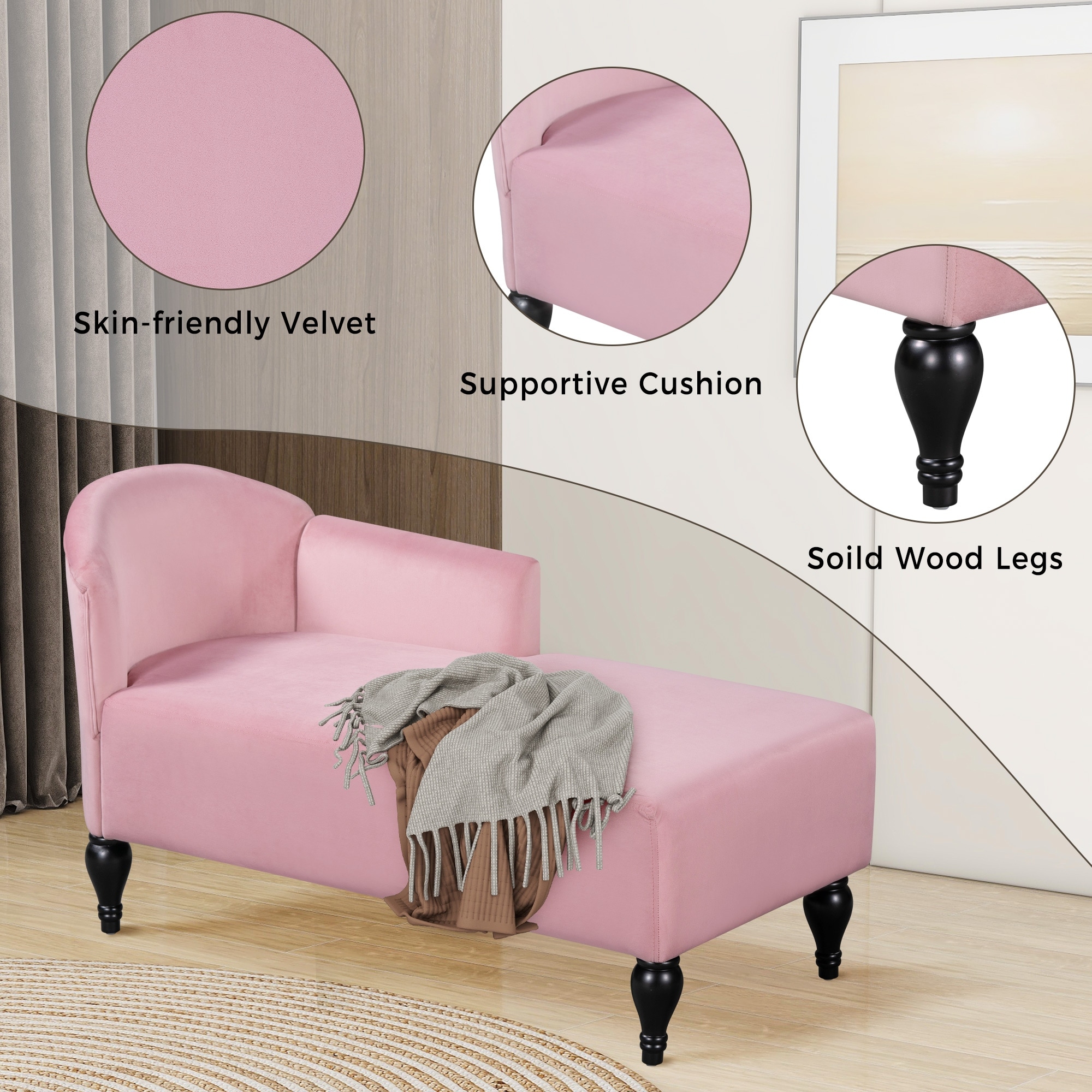 Chaise lounge online chair pink