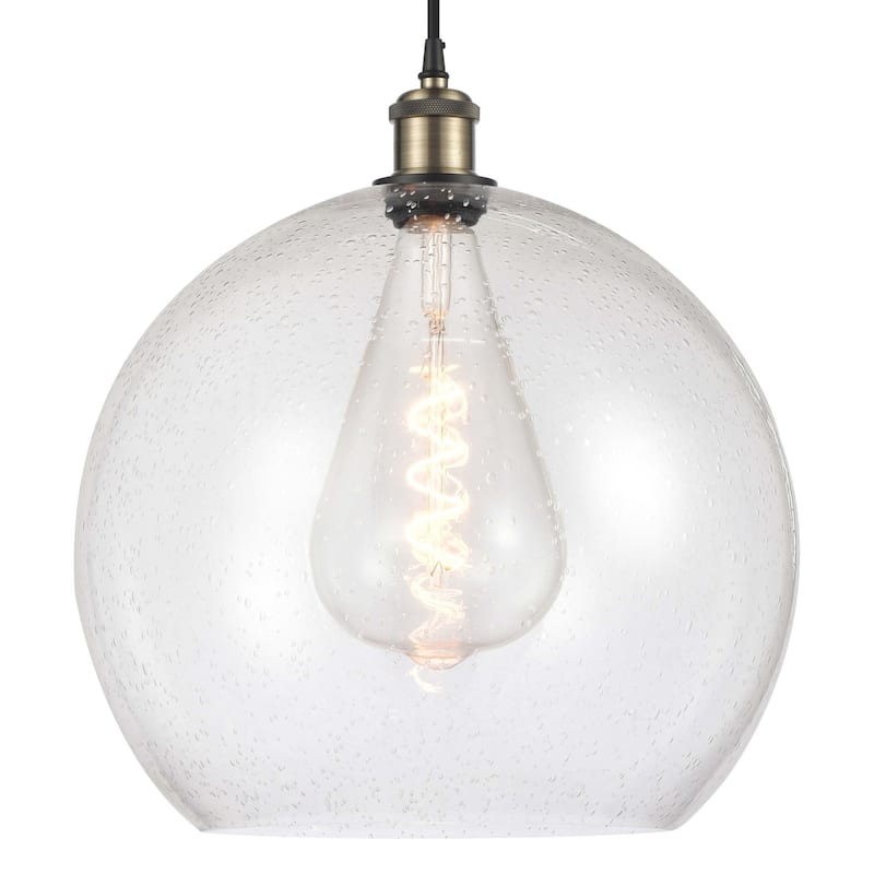 Innovations Lighting 516-1P-19-14 Athens Pendant Athens 14" Wide - Black Antique Brass / Seedy
