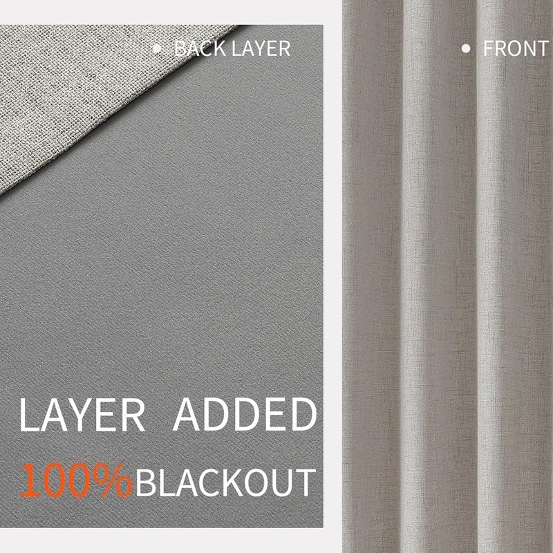 Blackout Curtains 120 Inches Long 2 Panels Burg, Room Darkening Curtains