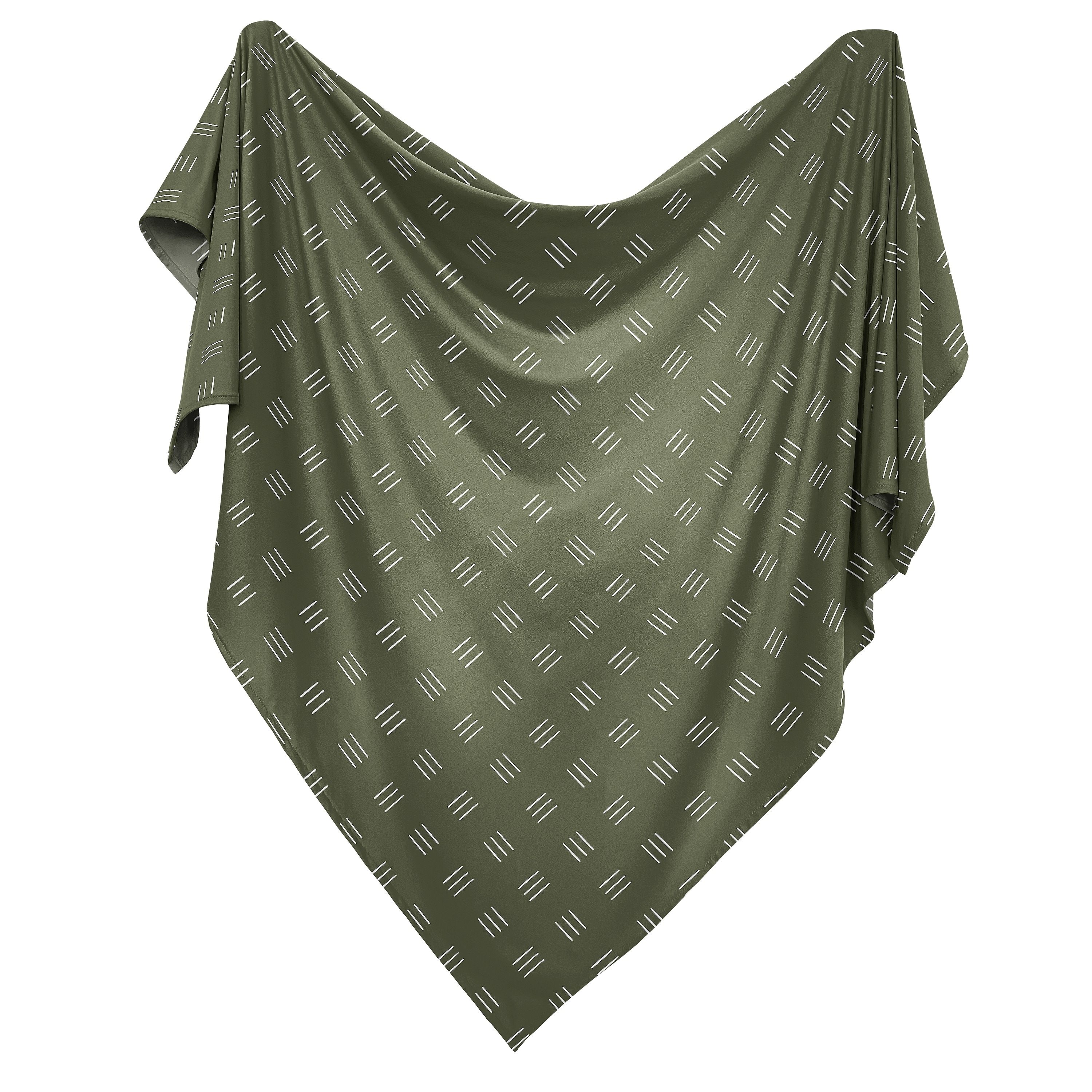 Sweet Jojo Designs Hunter Green Boho Mudcloth Boy Or Girl Swaddle Blanket Jersey Knit Newborn Receiving Security White Bohemian Woodland Tribal